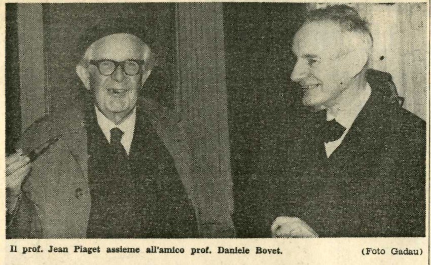 Piaget avec Daniele Bovet