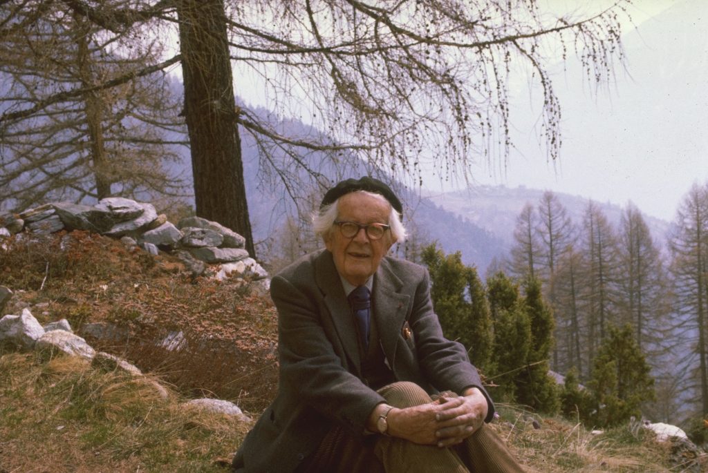 Piaget en Valais en 1973
